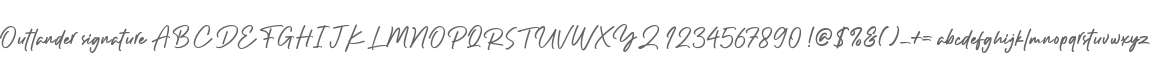 Outlander signature