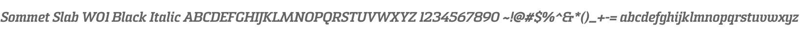 Sommet Slab W01 Black Italic