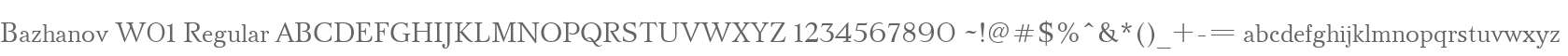 Bazhanov W01 Regular