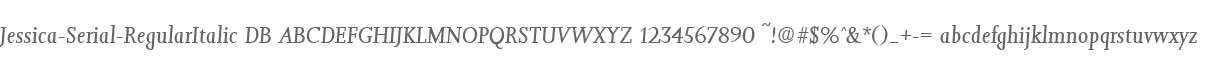 Jessica-Serial-RegularItalic DB