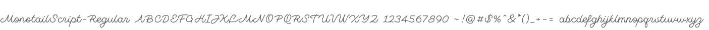 Monotail Script