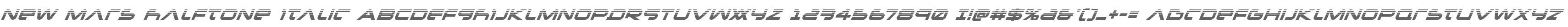 New Mars Halftone Italic