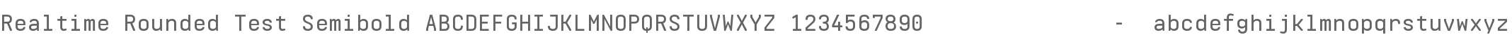 Realtime Rounded Test Semibold