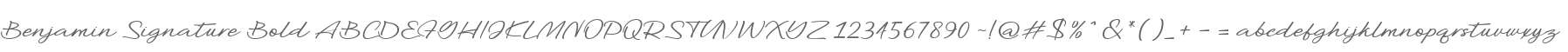 Benjamin Signature