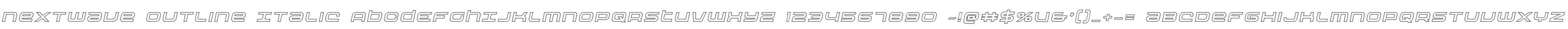 Nextwave Outline Italic