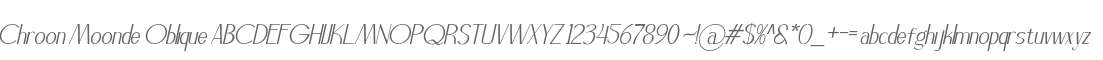 Chroon Moonde Oblique