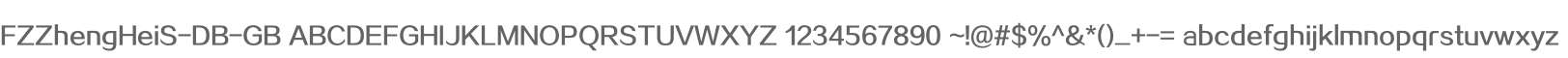 FZZhengHeiS-DB-GB