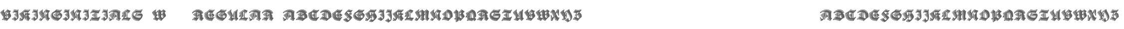 VikingInitials W95 Regular