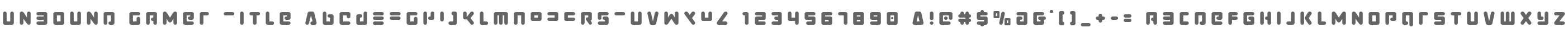 Unbound Gamer Title