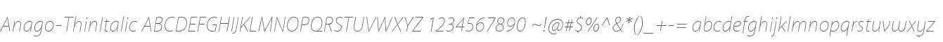 Anago-ThinItalic