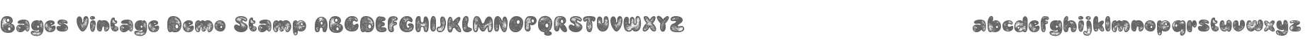 Bages Vintage Demo Stamp