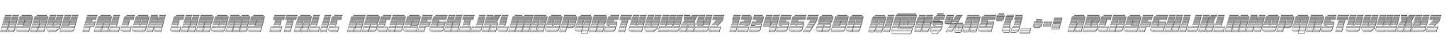 Heavy Falcon Chrome Italic