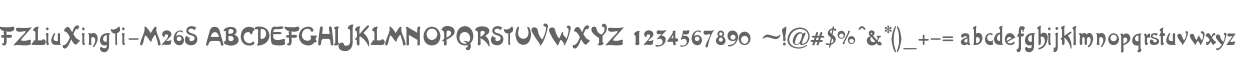 FZLiuXingTi-M26S
