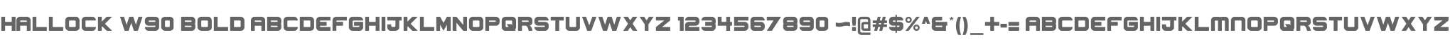 Hallock W90 Bold