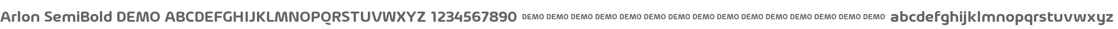 Arlon SemiBold DEMO