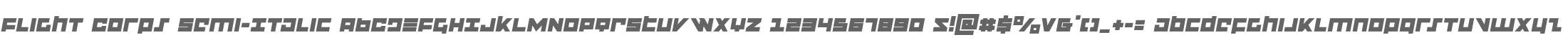 Flight Corps Semi-Italic