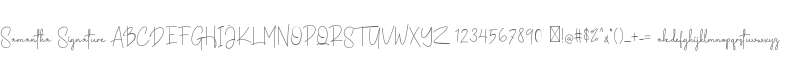 Samantha Signature