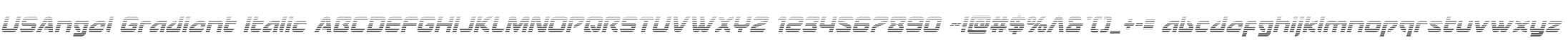 USAngel Gradient Italic