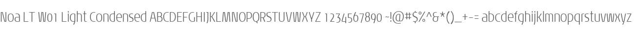 Noa LT W01 Light Condensed