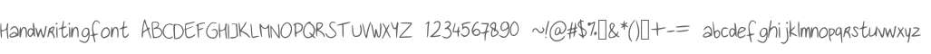 Handwritingfont