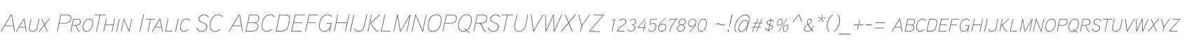 Aaux ProThin Italic SC
