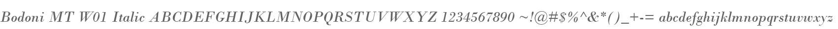 Bodoni MT W01 Italic