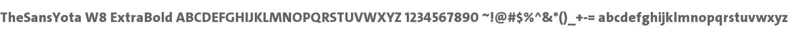 TheSansYota W8 ExtraBold