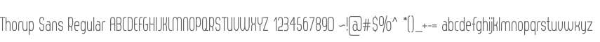 Thorup Sans Regular