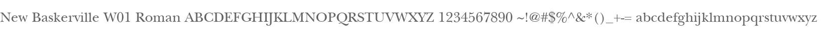 New Baskerville W01 Roman