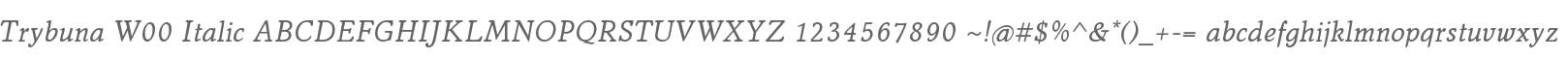 Trybuna W00 Italic