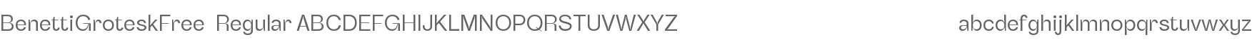 Benetti Grotesk Free