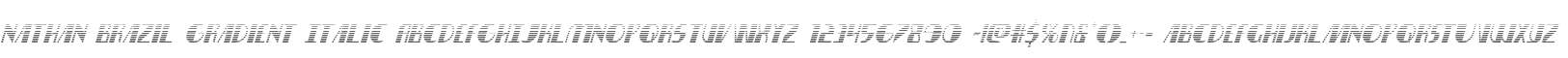 Nathan Brazil Gradient Italic