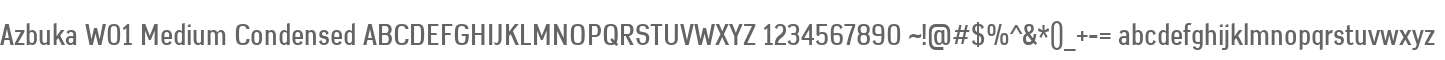 Azbuka W01 Medium Condensed