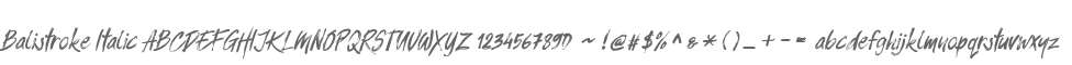 Balistroke Italic