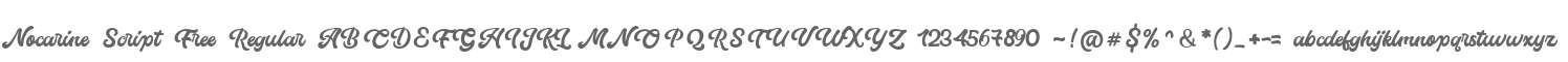 Nocarine Script Free Regular