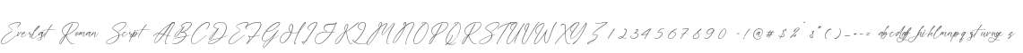 Everlast Roman Script