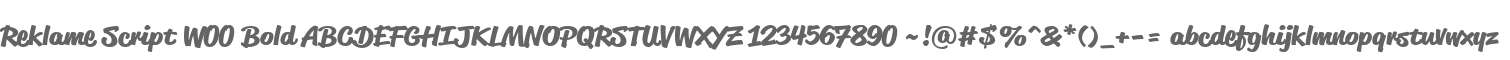 Reklame Script W00 Bold