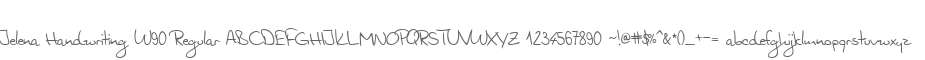 JelenaHandwritingW90-Rg