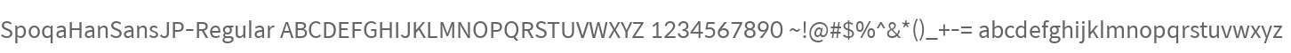 SpoqaHanSansJP