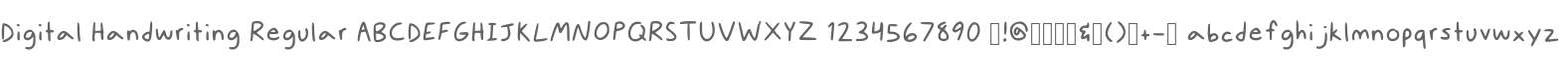 Digital Handwriting