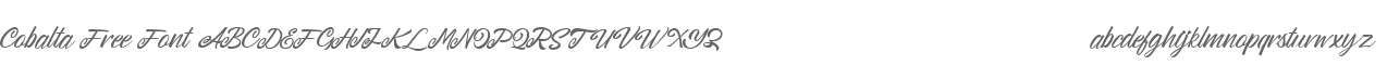 Cobalta Free Font