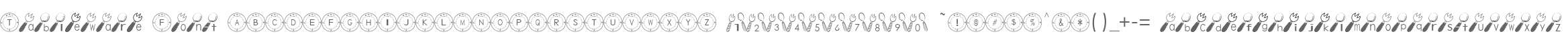 Tableware Font