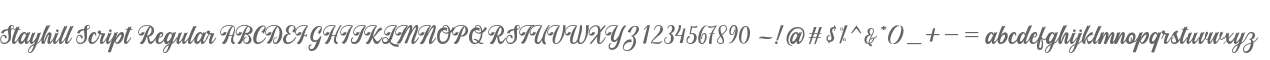 Stayhill Script