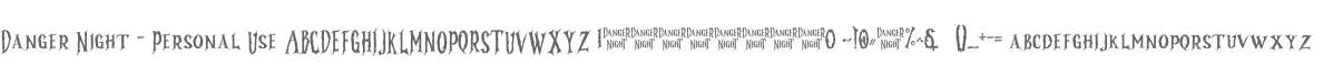 Danger Night - Personal Use