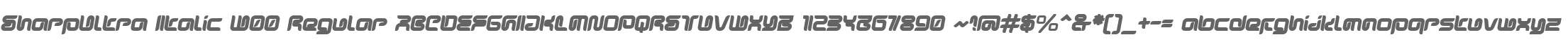 SharpUltra Italic W00 Regular
