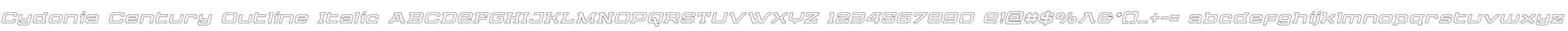 Cydonia Century Outline Italic
