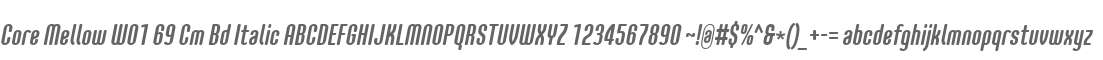 Core Mellow W01 69 Cm Bd Italic