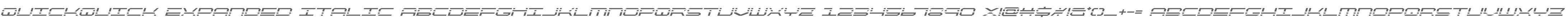 QuickQuick Expanded Italic
