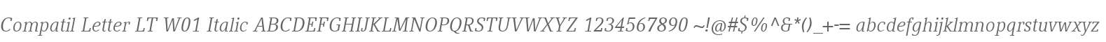 Compatil Letter LT W01 Italic