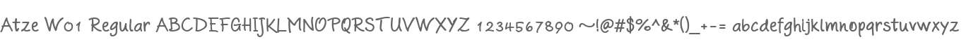 Atze W01 Regular
